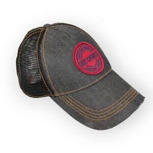 EricChurch Patch Hat Distress Denim Snapback Mesh Trucker ChurchChoir